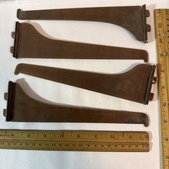 Lot 4 Knape Vogt 180 series STATUARY BRONZE 8” SHELF BRACKETS STEEL Used