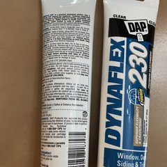 2 ~ DAP Dynaflex 230 Clear Siliconized Acrylic Sealant 5.5 oz Windows & Doors