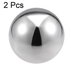 80mm Dia 304 Stainless Steel Hollow Cap Ball for Handrail Stair Newel Post 2pcs