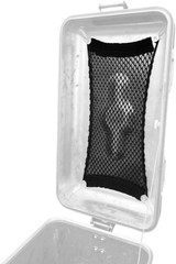 Elastic Cargo Net for Hard Motorcycle Pannier Lids – Premium Orga Size: Medium
