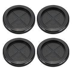 4 Pcs 1-11/16″ Desk Grommet Round Double-Sided Cables Grommet Black