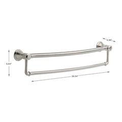 Delta Faucet 41319-Ss Traditional Towel/Assist Bar 24-Inch Stainless