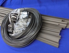SNAPP® screen Track PVC Porch Screening Kit (30 Pack – Bronze)