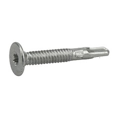 Powerpro Exterior Wood to Metal Screws,Self-Drilling,Waffle Head & Winged,#10-24