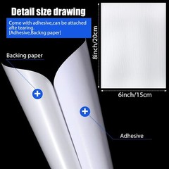 20PCS Vinyl Siding Patch Home Skirting Repair Kit Self Adhesive for Walls Holes