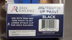 Aria Railing Jig Touch Up Paint Black Ultralox Black Aria Post Paint (Qty of 12)