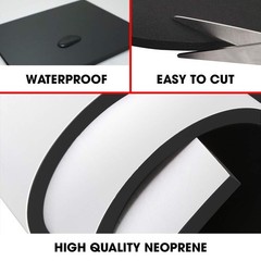 Dualplex Neoprene Sponge Foam Rubber Roll Adhesive, 12×54 Inches X 1/4″ Thick…