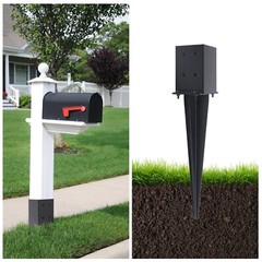 1 Pcs 4″x4″ Fence Post Anchor Ground Spike 22″internal 3.6″x3.6″ Fence Stakes