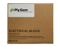 Ply Gem Shutters & Accents Electrical Mounting Block Eblock 3TF4 Color Pearl