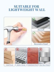 100 Pcs Self Drilling Drywall Anchors with Screws Heavy Duty Metal Wall Kit