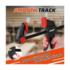 24″ Bar Clamps for Woodworking, 2-Piece One-Handed Clamp/Spread… Fast USA SHIP