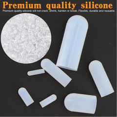 110 Piece High Temp Silicone Rubber Protective End Cap Kit – 3/32″ to 3/4″
