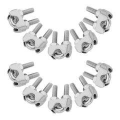 10 Pcs Cable U Clamps U-shaped Wire Rope Stainless Steel Retaining