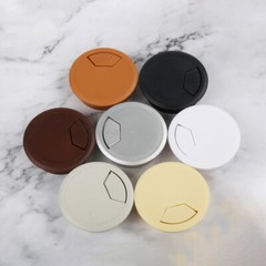 50/53/60/80mm PC Computer Desk Plastic Grommet Table Cable Tidy Wire Hole Cover