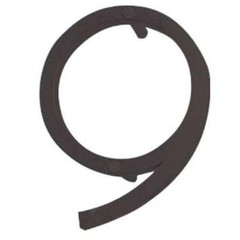 Atlas Homewares ZN9-O 4.5×3-inch Avalon House Number 9, Aged Bronze