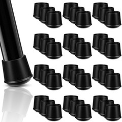 Treela 96 Pcs Folding Chair Leg Caps Heavy Duty Rubber Chair End Caps Non