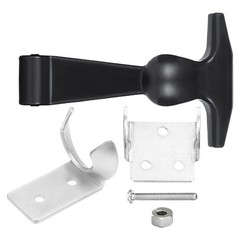 Practical Rubber Hood Catch with Flexible T Handle Draw Latch (4 9 Inch)