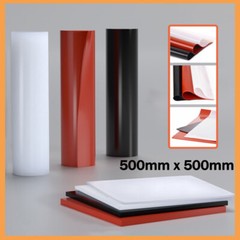 Silicone Rubber Sheet Plate Mat High Temp Gasket Red Black White Thick 0.1mm-5mm