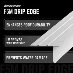 F5M X 10 Ft. White Aluminum Drip Edge Flashing