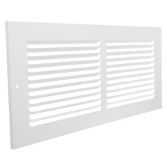 HVAC Wall Vent Cover Metal Grille, Air Supply or Return Vent, White Decorative