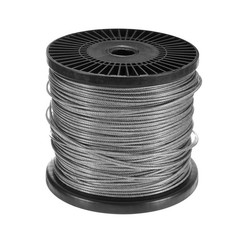 1/16″ 600ft Stainless Steel Cable Wire Rope 7 x 7 Strands PVC Coated with Reel