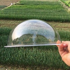 Diameter 50-300mm Acrylic PMMA Clear Dome Shape with Screw hole Dust Cover