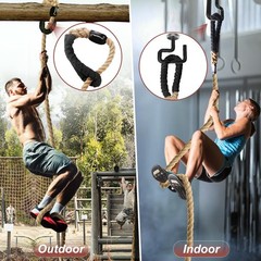 Climbing Rope, 1.5 Inch in Diameter Gym No Mounting 4.5m