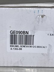 3 QTY! BULK- GE090BN CRL Brushed Nickel Geneva Series Glass-to-Glass Bracket NEW