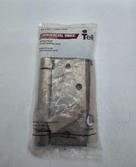(QTY 2) TELL Spring Hinge Square Corners Stainless Steel 4.5 x 4.5-In HG100318