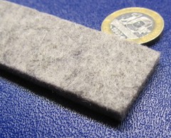 F7 Felt 1/8″ Thick x 1.00″ Wide x 10 Foot Roll