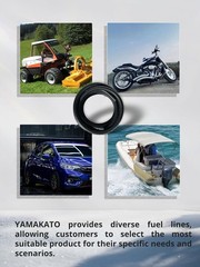 YAMAKATO Fuel Line Hose 3/8 inch Gas Line Hose Rubber NBR SAE 30R7 6FT for Autom