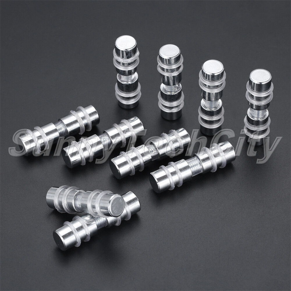 10x 11x43mm Glass Clamps Shelf Holder Double Side Glass Clips Supports Brackets