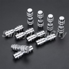 10x 11x43mm Glass Clamps Shelf Holder Double Side Glass Clips Supports Brackets