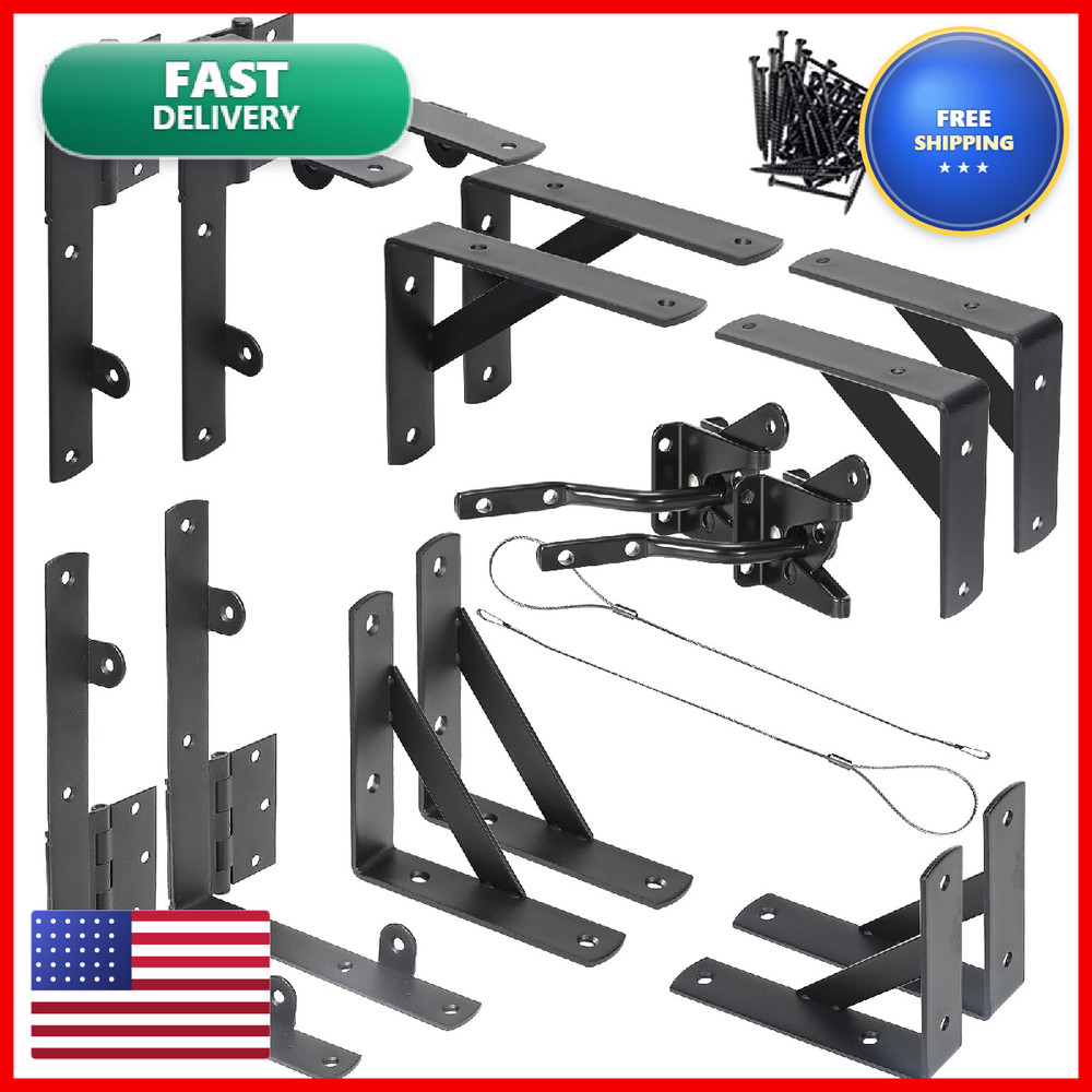 Nakis Fence Gate Kit Gate Hardware 2 Set Anti Sag Gate Kit Heavy Duty No Sag