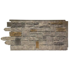 stone AC Artisan Cut (20.3 In. X 45 In.) Stone Siding in Fossil (10 Panels pe…
