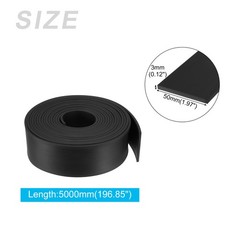Solid Rubber Strips 196.85″L x 1.97″W x 0.12″T Rubber Neoprene Sheet Rolls