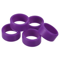 5Pcs Silicone Rubber Bands Rings Non-slip 1″ Rose Red for Wrapping Paper