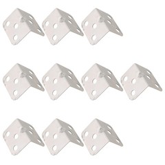 10Pcs Stainless Steel L-Shaped Corner Code Connectors Furniture Plate Hardware