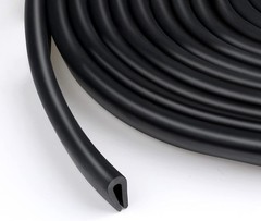 Rubber U-Shaped Sealing Strip Flat/Rounded Corner Edging Trim Seal Width 3-20mm