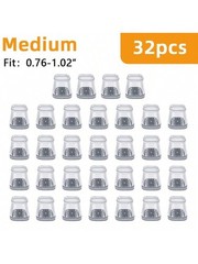 Medium 32pcs Square Silicone Chair Leg Floor Protectors For Hardwood