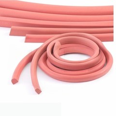 Red Silicone Foam D Profile Oven Cooker Door Seal Replacement Gaskets Strip