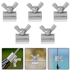 10 Pcs Wire Rope Clamping Fasteners Stainless Steel Clamps Fixing Clips