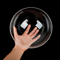 Diameter 50mm-300mm Acrylic PMMA Clear Dome Shape Rimless Dust Cover Select Size