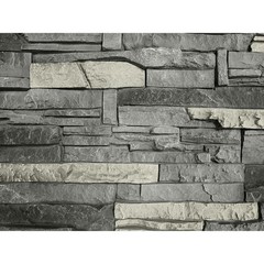 42 in. x 12 in. Stacked Stone Northern Slate Faux Stone Siding Panel