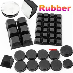 Black Self Adhesive Backing Rubber Feet Pads for Chair Leg Furniture Bumpers Mat