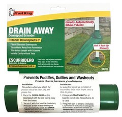 Manual Downspout Extender, Green, 8-Ft. x 7-In. – DE200