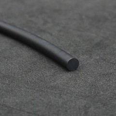 Black O-ring Seal Cord Solid Fluorine Rubber Sealing Strip Round Bar Φ2mm-15mm