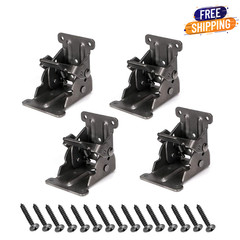 Heavy Duty Folding Brackets Pack Of 4 Steel Self Lock Design 500Lbs Capacity