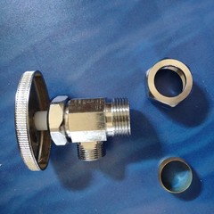 Valve Stop 3/8 Inch OD x 5/8 Chrome 48290LF Angle Eastman Multi-Turn Sleeve