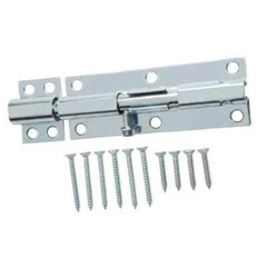 Everbilt 6 inch Zinc Plated Steel Heavy Duty Door Gate Safety Barrel Bolt 15149